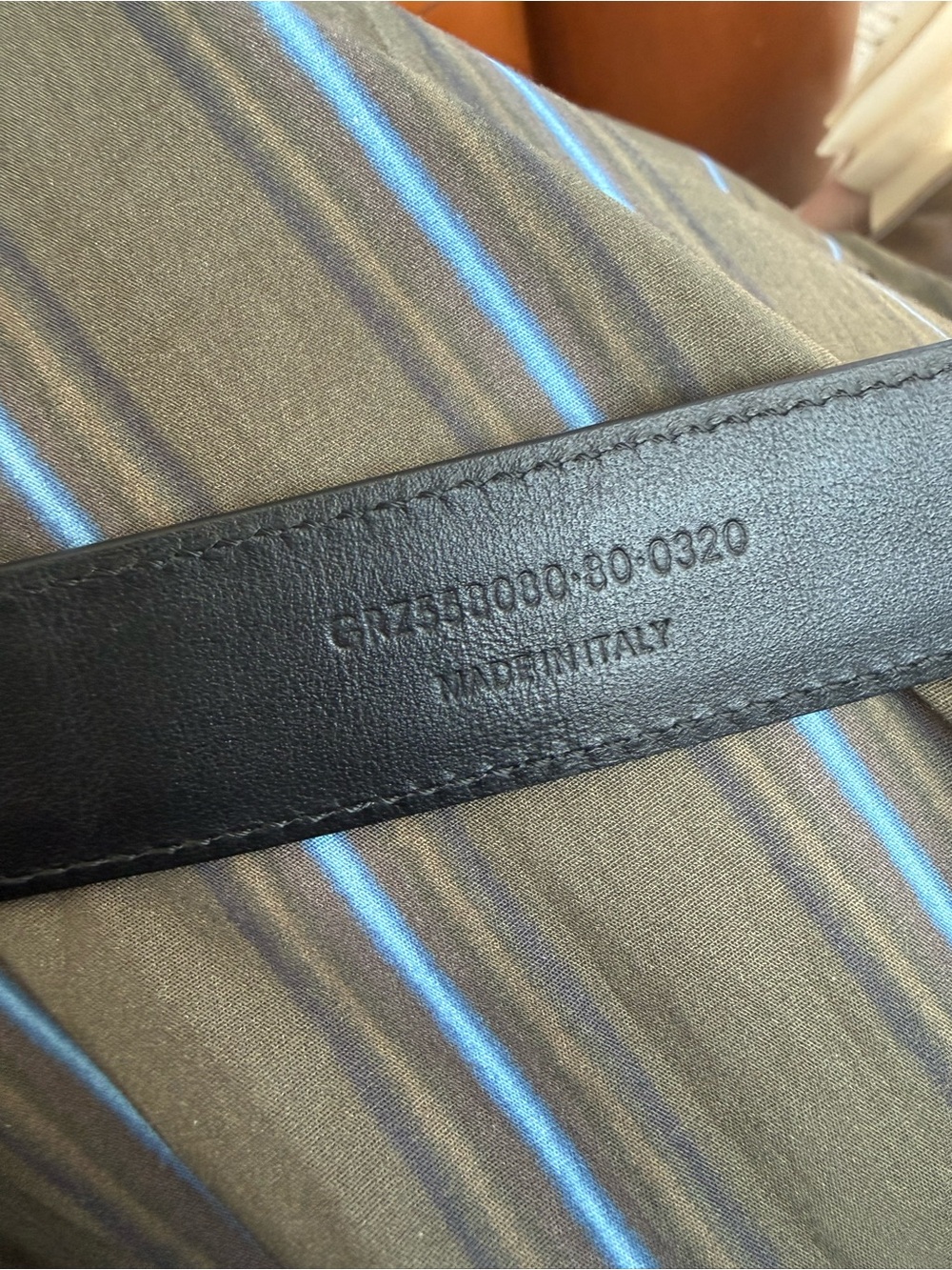 Saint Laurent Black Leather Belt with Gold YSL Hardware - Picture 5 of 6